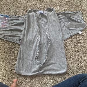 Halo sleepsack swaddle size small 3-6 months light grain - EUC